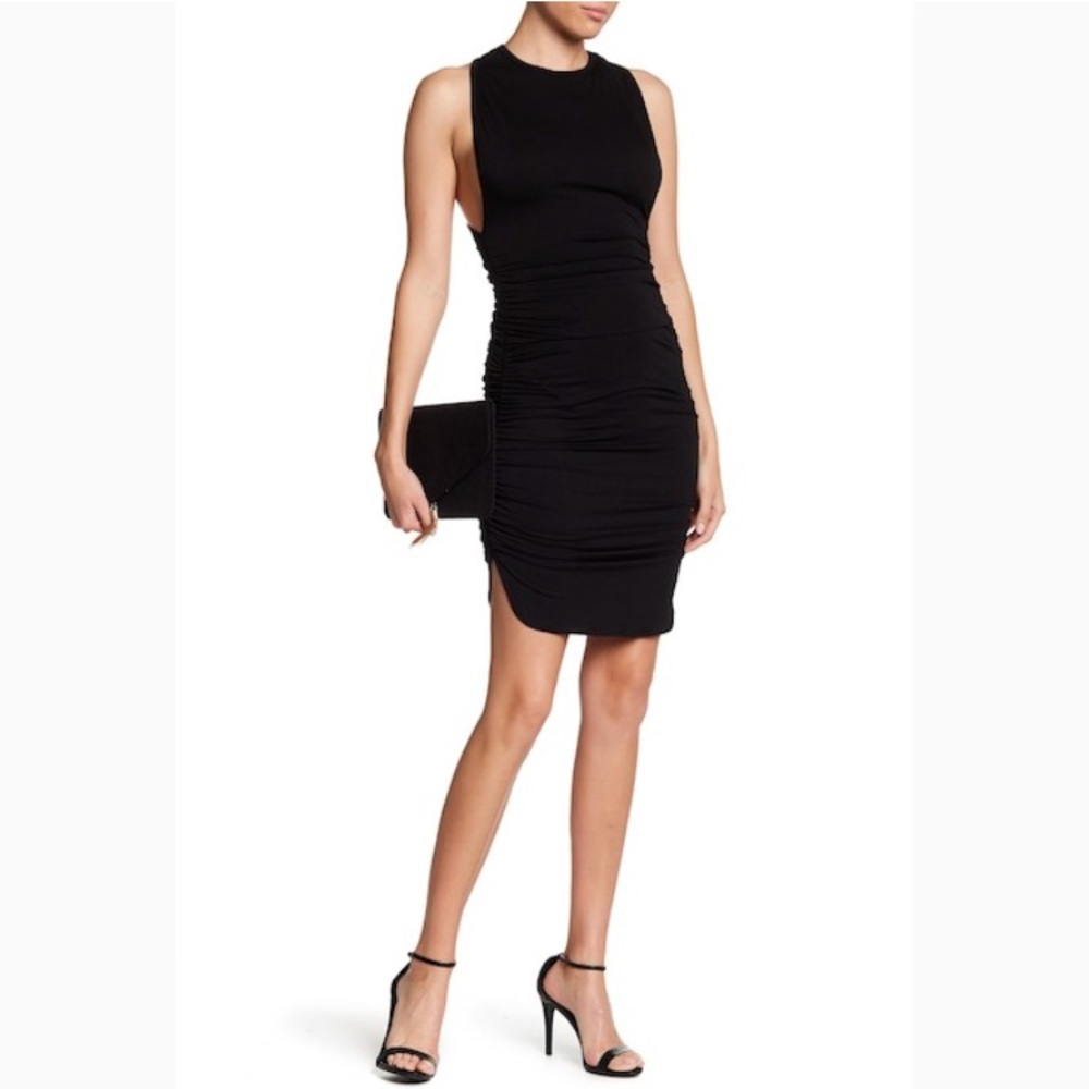 Go Couture Racerback Ruched Dress